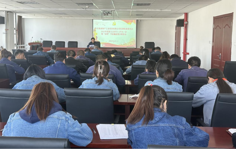 工投公司紀(jì)委召開2023年度第三次學(xué)習(xí)（擴大）會 暨&ldquo;清明節(jié)&rdquo;前廉政警示教育會