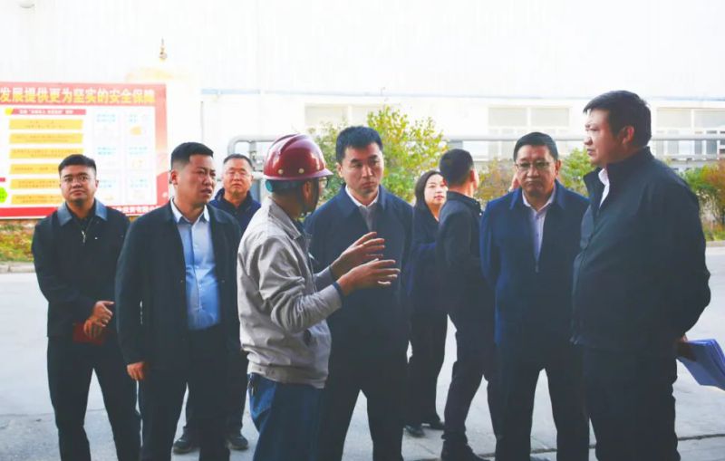 大通縣委副書記、縣長(zhǎng)馬明旭一行蒞臨工投公司調(diào)研指導(dǎo)